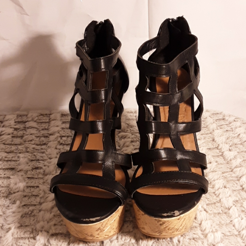 Platform Wedge Heels by Charlotte Russe.